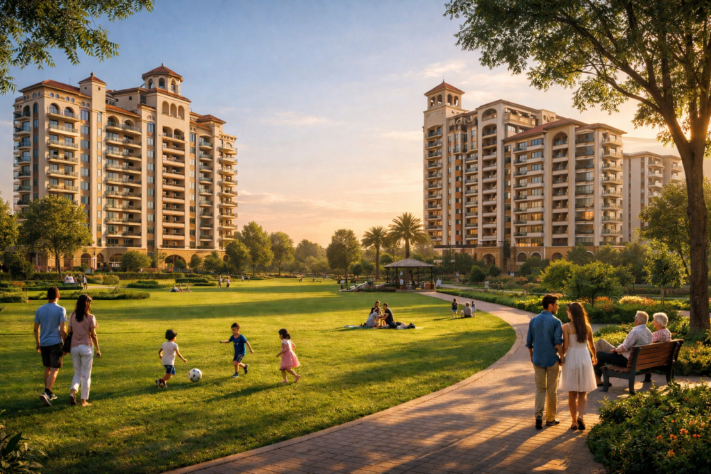 Flats in Zirakpur with open green area and with occupancy certificate recvived